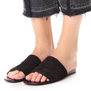 NWT Rag & bone black suede Cameron sandal size 7